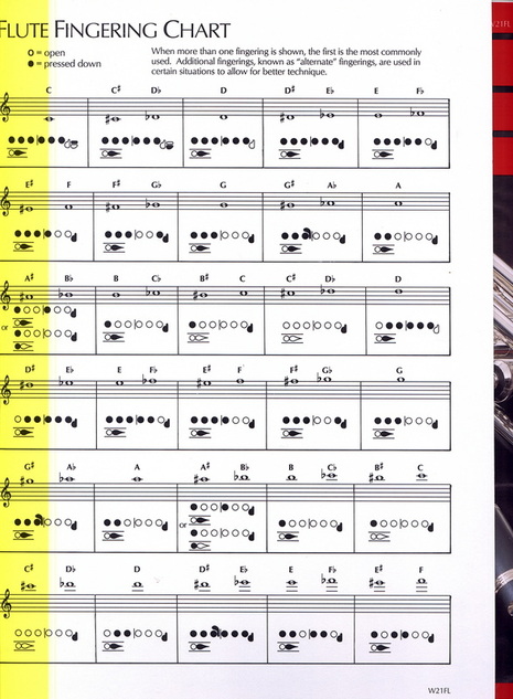 Flute Finger Chart All Notes